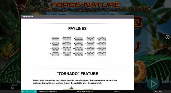 Force of Nature Pokie ScreenShot #2