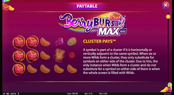 Berry Burst Max Pokie ScreenShot #3
