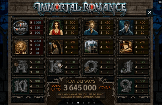 Immortal Romance Pokie ScreenShot #4