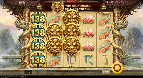 Dragon's Luck Deluxe Pokie ScreenShot #2