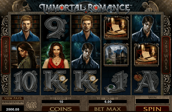 Immortal Romance Pokie ScreenShot #2